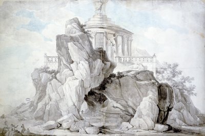 Project for an artificial mountain in honour of the Festival of Reason to be erected in a public garden at Bordeaux by L. Dutourd